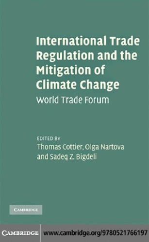 International trade regulation and the mitigation of climate change