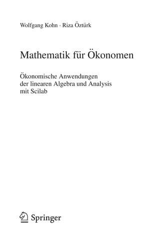 Mathematik fu r O konomen