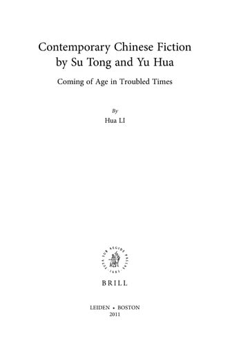 Contemporary Chinese fiction by Su Tong and Yu Hua