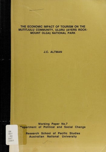 The economic impact of tourism on the Mutitjulu community, Uluru (Ayers Rock-Mount Olga) National Park