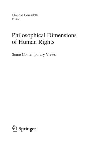Philosophical dimensions of human rights