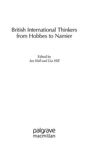 British international thinkers from Hobbes to Namier
