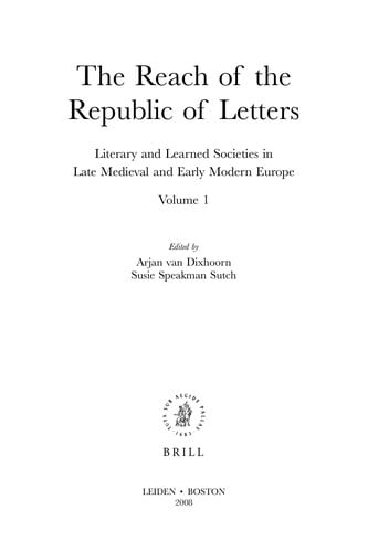 The reach of the republic of letters