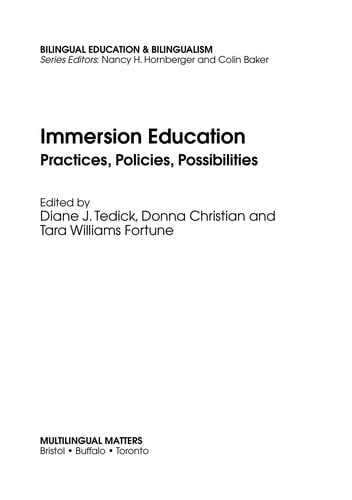 Immersion education