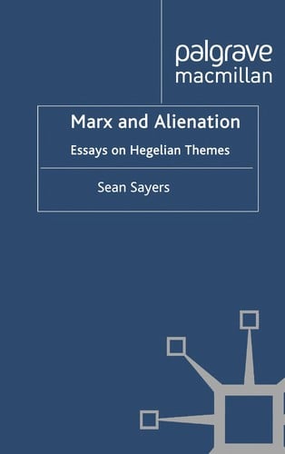 Marx and alienation