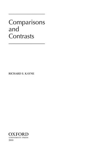 Comparisons and contrasts