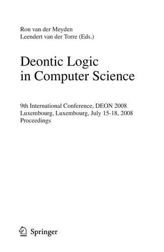 Deontic Logic in Computer Science