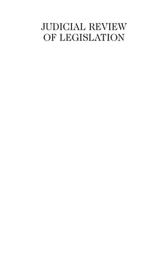 Judicial review of legislation