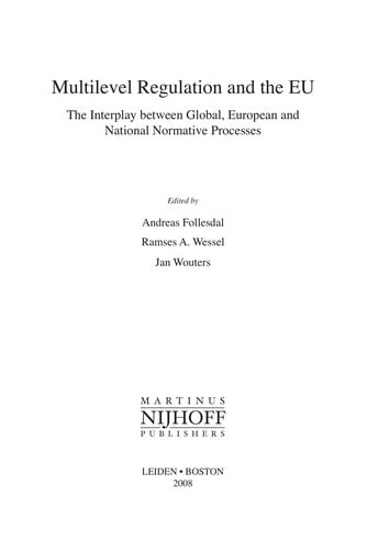 Multilevel regulation and the EU