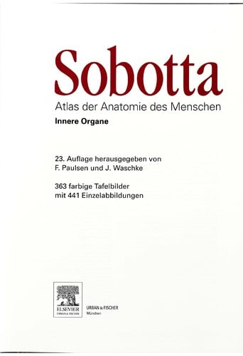 Sobotta Atlas der Anatomie des Menschen