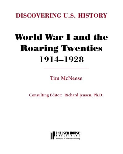 World War I and the roaring twenties, 1914-1928