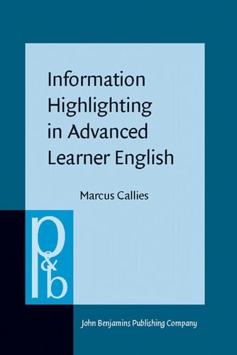 Information highlighting in advanced learner English