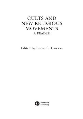 Cults and new religious movements