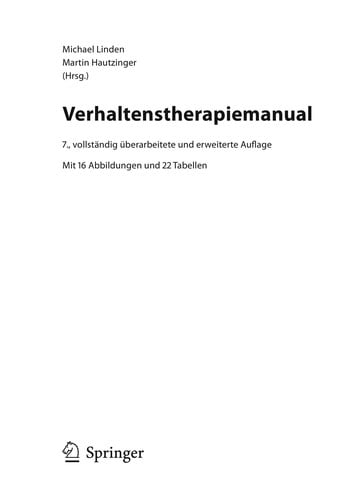 Verhaltenstherapiemanual