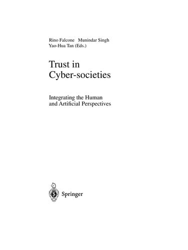 Trust in cyber-societies