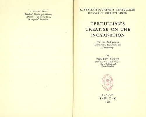 Treatise on the incarnation