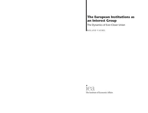 The European institutions as an interest group