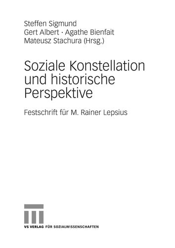 Soziale Konstellation und historische Perspektive