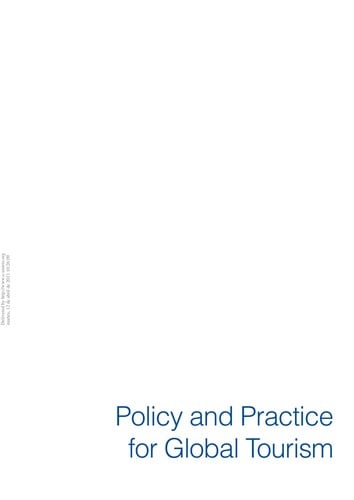 Policy and Practice for Global Tourism