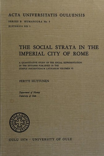 The social strata in the imperial city of Rome
