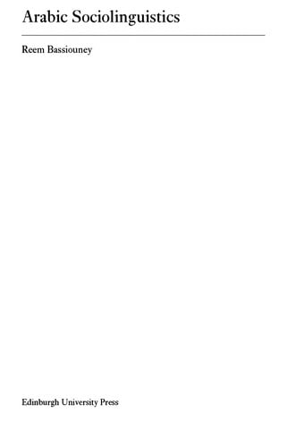 Arabic sociolinguistics