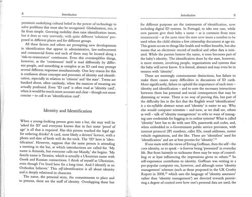 Identifying citizens