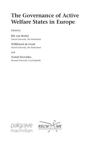 The governance of active welfare states in Europe