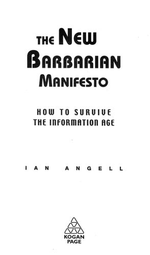 The new barbarian manifesto
