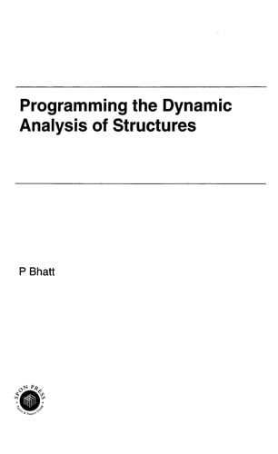 Programming the dynamic analysis of structures