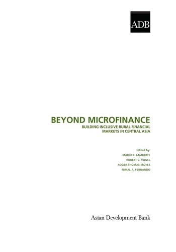 Beyond microfinance