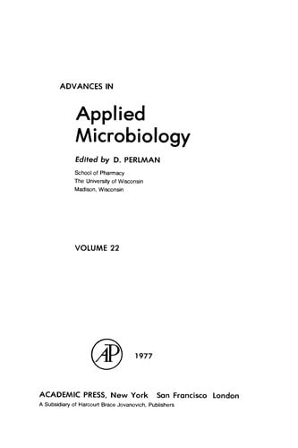 Advances in Applied Microbiology, 22