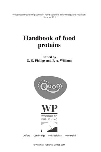 Handbook of food proteins