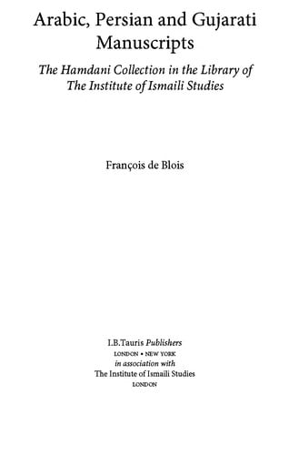 Arabic, Persian and Gujarati manuscripts