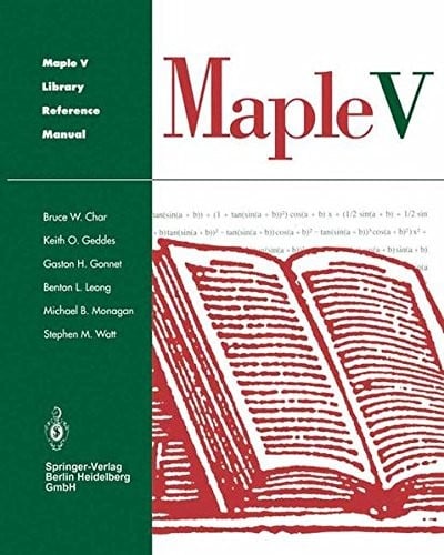 Maple V library reference manual