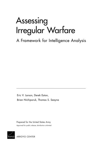 Assessing irregular warfare