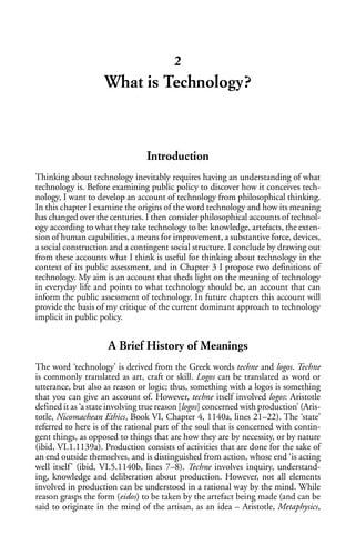 DEMOCRATIZING TECHNOLOGY: RISK, RESPONSIBILITY AND THE REGULATION OF CHEMICALS