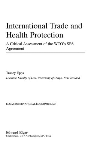 International trade and health protection