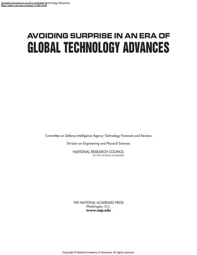 Avoiding surprise in an era of global technology advances