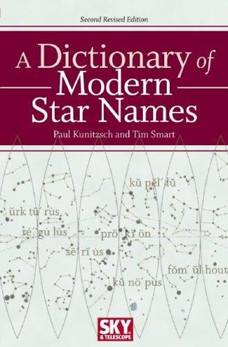 A dictionary of modern star names