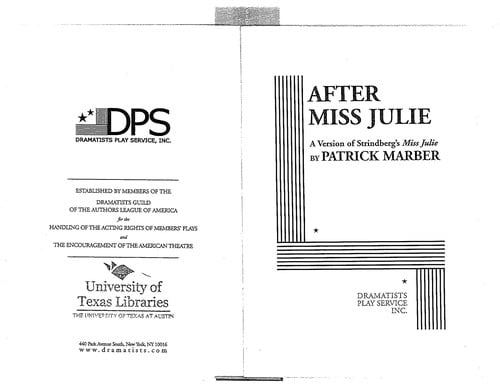 After Miss Julie