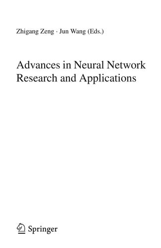 Advances in Neural Network Research and Applications