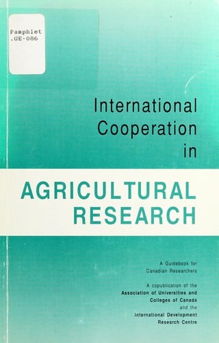 International cooperation in agricultural research