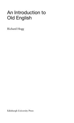 An introduction to Old English