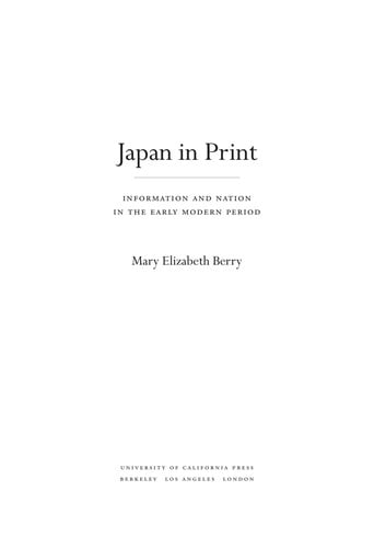 Japan in print
