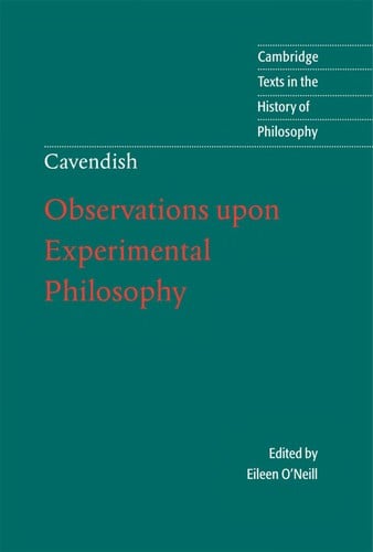 Observations upon experimental philosophy