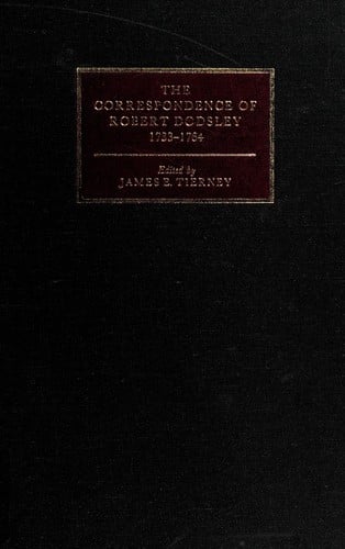 The correspondence of Robert Dodsley, 1733-1764