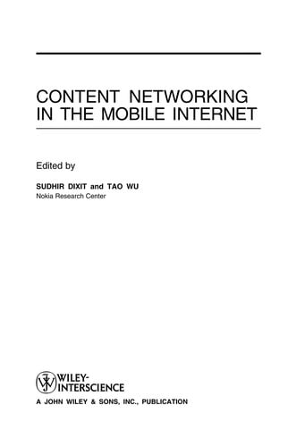 Content networking in the mobile Internet