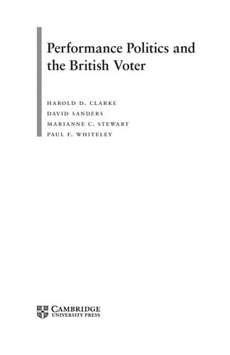 Performance politics and the British voter