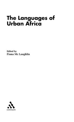 The languages of urban Africa