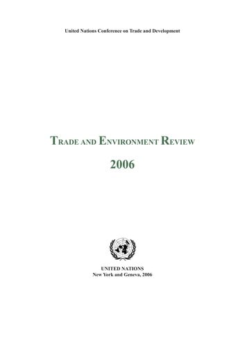 Trade and environment review 2006